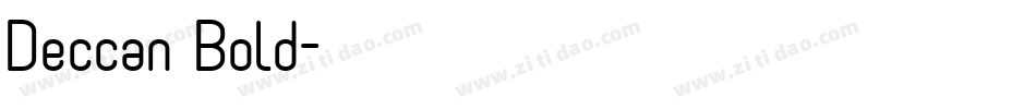 Deccan Bold字体转换